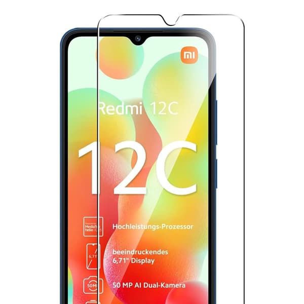 1 Set Xiaomi Redmi 12C Skärmskydd Standard HD 0,3mm