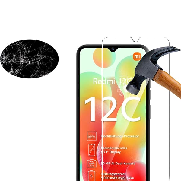 1 Set Xiaomi Redmi 12C Skärmskydd Standard HD 0,3mm
