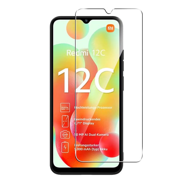 1 Set Xiaomi Redmi 12C Skärmskydd Standard HD 0,3mm