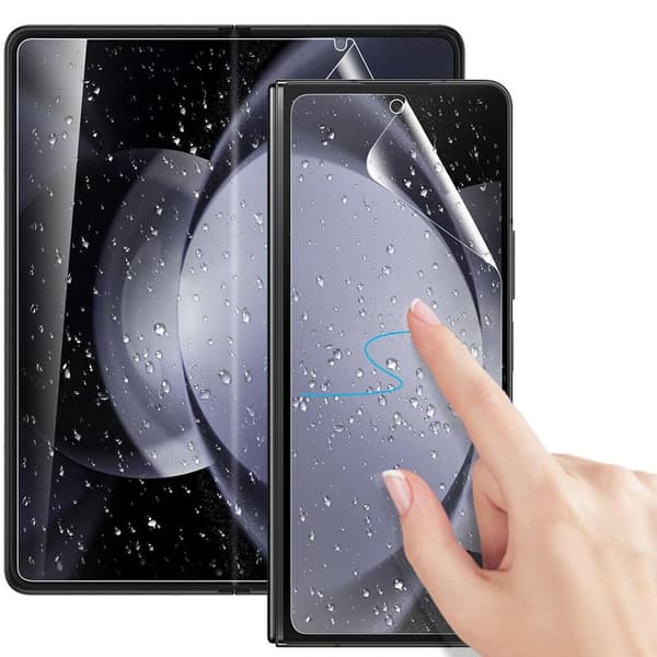 Samsung Galaxy Z Fold 5 - 1 Set Hydrogel Skärmskydd Huvudskärm+Baksida