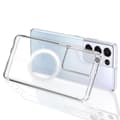 Miniatyrbild 9 av 11: Magnetiskt trådlöst laddningsskal i PC-material för Galaxy S21 ultra