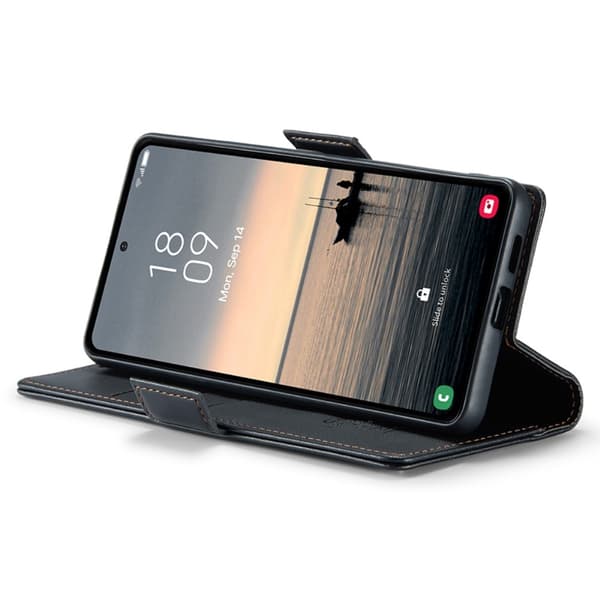 CASEME Retro Pung Taske til Samsung Galaxy S23 FE - Sort