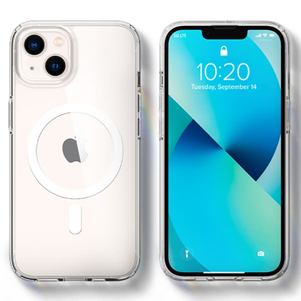 Magnetiskt skyddsskal med trådlös laddning för iPhone 13 mini