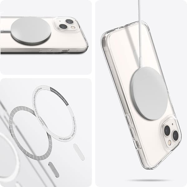 Magnetiskt skyddsskal med trådlös laddning för iPhone 13 mini