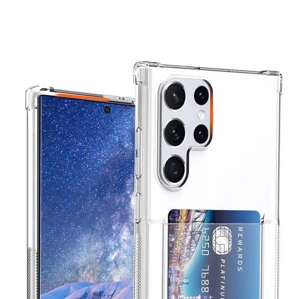 Samsung Galaxy S24 Ultra - Stilrent Skal med Korthållare