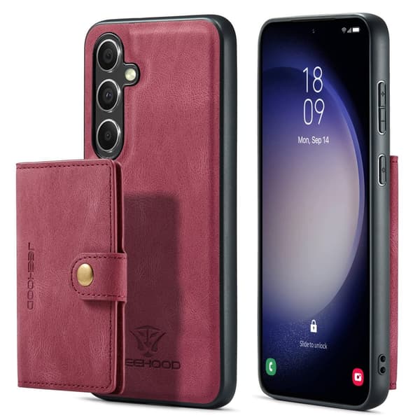 Samsung Galaxy S23FE- Trendigt Plånboksfodral med Magnetisk Hållare