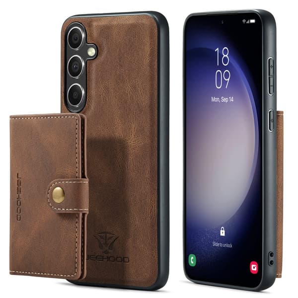 Samsung Galaxy S23FE- Trendigt Plånboksfodral med Magnetisk Hållare