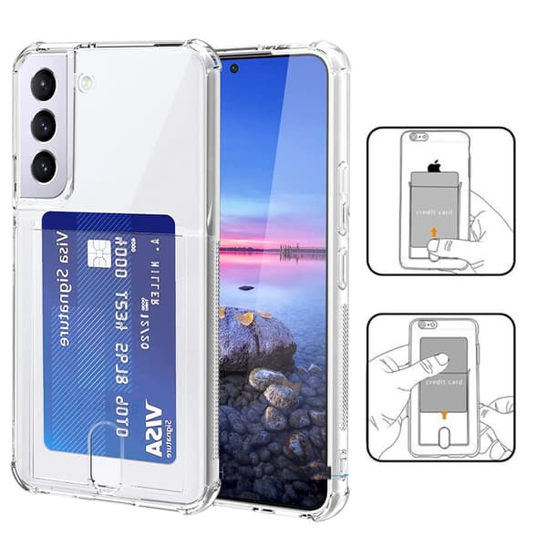 Stötdämpande Skal med Korthållare för Samsung Galaxy S24