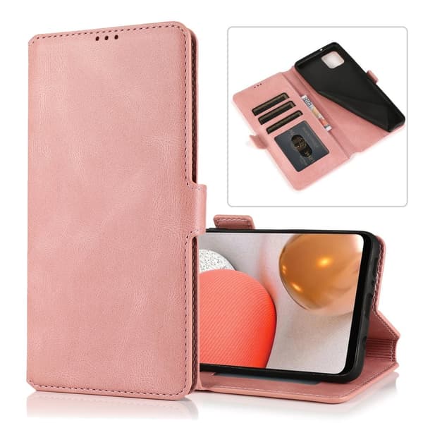 Samsung Galaxy A22 5G - Elegant Plånboksfodral Roséguld