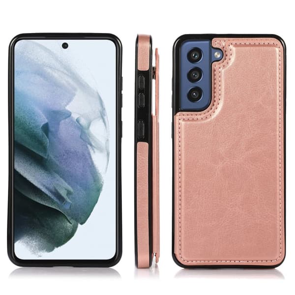 Samsung Galaxy S21 FE - Professionellt Skal med Korthållare