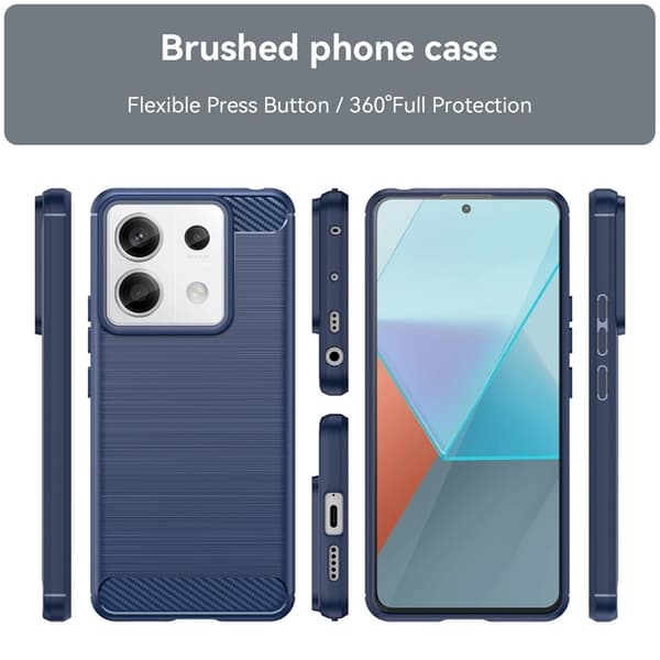 Xiaomi Redmi Note 13 Pro Plus Mobilskal Carbon - Blå