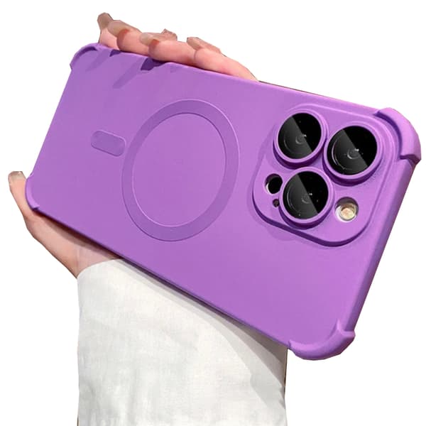 iPhone 13 - Silikonskal med Magnetiskt Stötskydd