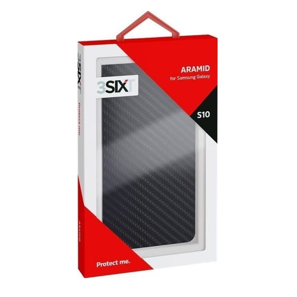 3SIXT Svart Aramid-etui - passer til Samsung Galaxy S10