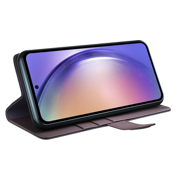Äkta Läderfodral Samsung Galaxy A55 Brun