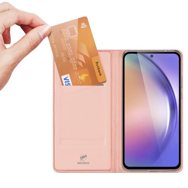 Dux Ducis Skin Pro Läderfodral Samsung Galaxy A55 Rosa