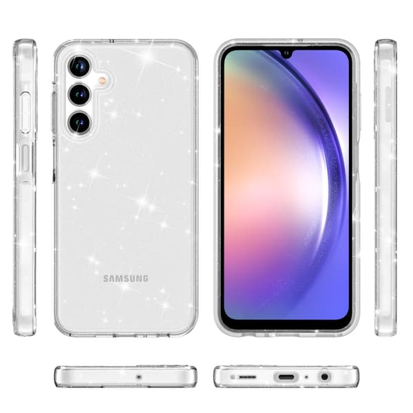 Samsung Galaxy A55 Skal Glitter Transparent