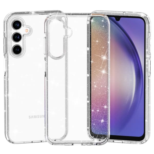 Samsung Galaxy A55 Skal Glitter Transparent