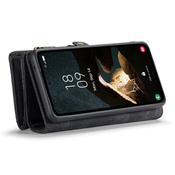 CaseMe Multi-Slot 2 i 1 Plånboksfodral Samsung Galaxy A55 Svart