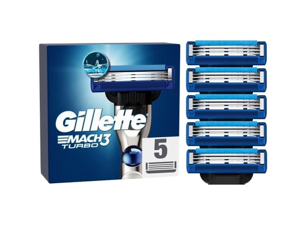 Gillette Mach3 Turbo 5 stk bladpakke. Bytt ut produktet