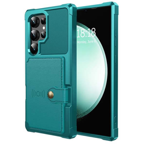 Elegant Plånboksfodral Läder med Fäste för Samsung Galaxy S24 Ultra