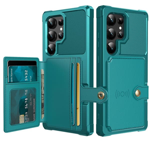 Elegant Plånboksfodral Läder med Fäste för Samsung Galaxy S24 Ultra