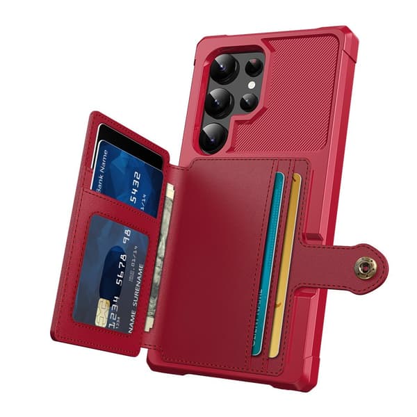 Samsung Galaxy S24 Ultra - Elegant Plånboksfodral Läder i Snygga Färgval