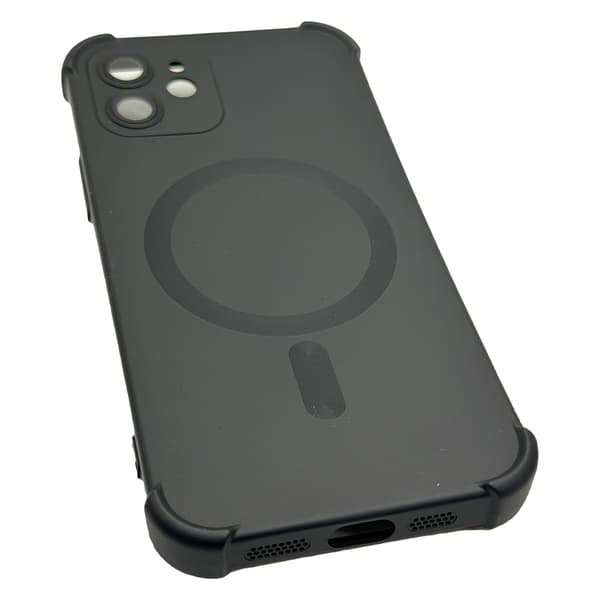 iPhone 12 -  Silikonskal med Magnetiskt Stötskydd