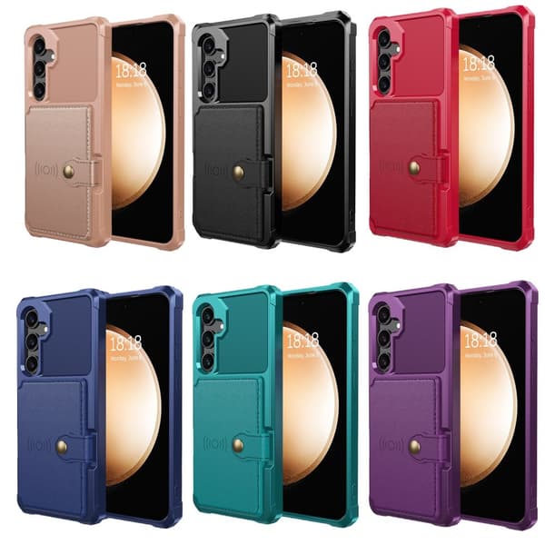 PU-Läder Plånbok Magnetiskt Hållare Fodral för Samsung Galaxy A24 4G