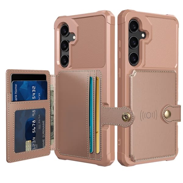 PU-Läder Plånbok Magnetiskt Hållare Fodral för Samsung Galaxy A24 4G