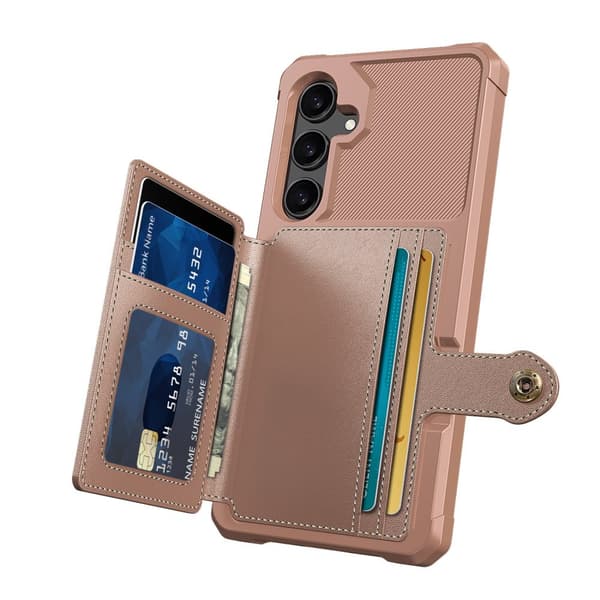 PU-Läder Plånbok Magnetiskt Hållare Fodral för Samsung Galaxy A24 4G