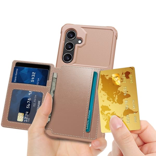 PU-Läder Plånbok Magnetiskt Hållare Fodral för Samsung Galaxy A24 4G