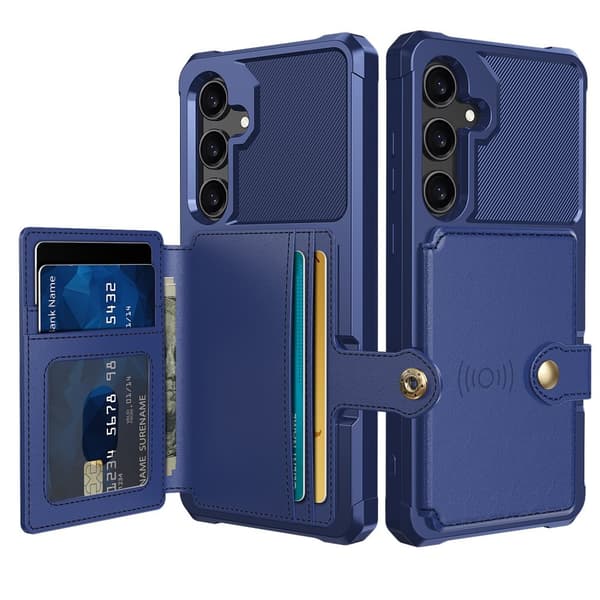 PU-Läder Plånbok Magnetiskt Hållare Fodral för Samsung Galaxy A24 4G