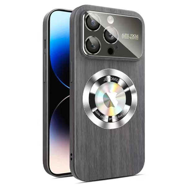 iPhone 14 Pro Max - Trätexturerat Magsafe Trådlöst Laddningsskal