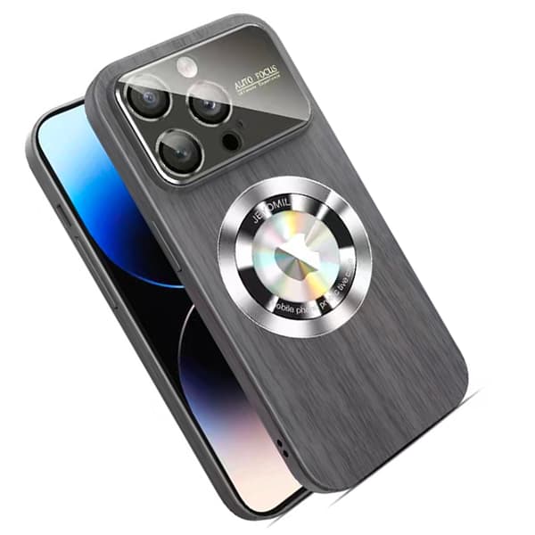 iPhone 14 Pro Max - Trätexturerat Magsafe Trådlöst Laddningsskal