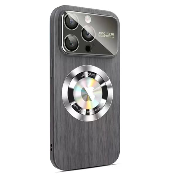 iPhone 14 Pro Max - Trätexturerat Magsafe Trådlöst Laddningsskal