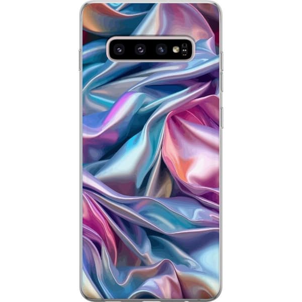Samsung Galaxy S10+ Genomskinligt Skal Skimrande silke