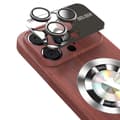 Miniatyrbild 10 av 11: iPhone 15 pro max - Trätexturerat Magsafe Trådlöst Laddningsskal