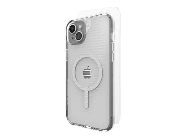 ZAGG Luxe Snap - Beskyttelsesboks baksidedeksel for mobiltelefon - MagSafe-samsvar - blank - for Apple iPhone 15 Plus