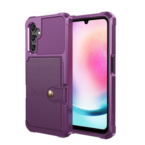 Exklusivt Skyddande Skal med Kortfack Samsung Galaxy A14 5G Lila