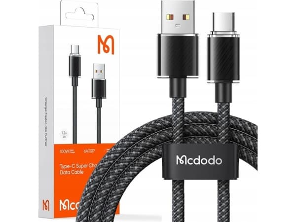 Cable USB-A to USB-C Mcdodo CA-3650, 1.2m (black)