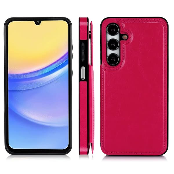 Samsung A15 4G/5G Stilrent Skal med Plånbok/Kortfack