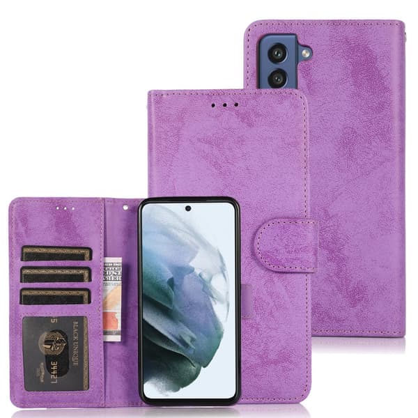 Samsung Galaxy S23 FE - Korthållare Plånbok Flipfodral Lila
