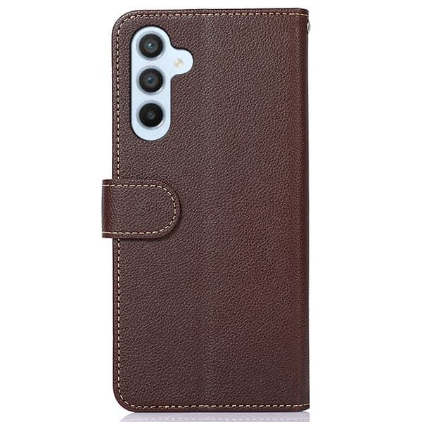 KHAZNEH Plånboksfodral till Samsung Galaxy A35 - Brun/Blå