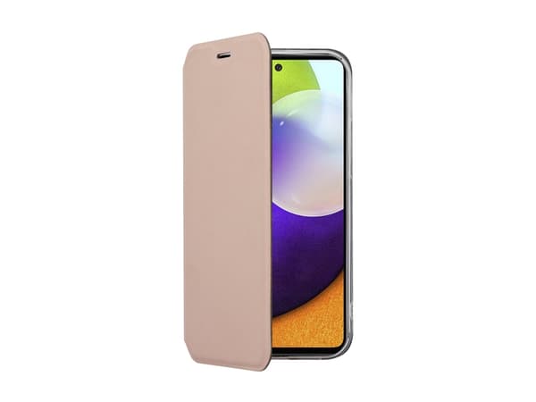 Screenor Clever - Vikbart fodral för mobiltelefon - eco-läder - rosenvit - för Samsung Galaxy A55