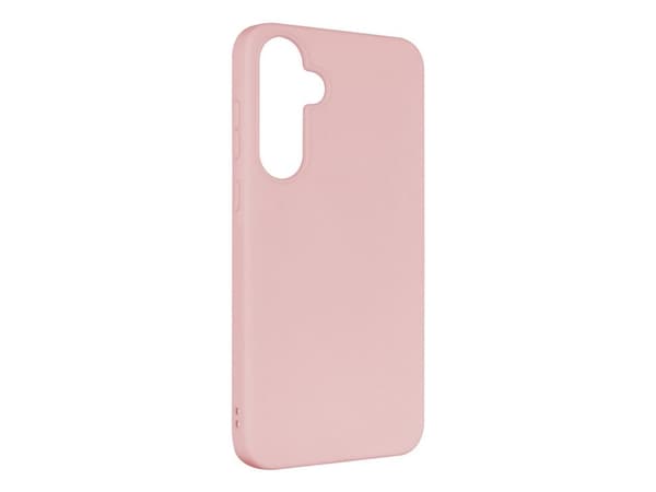 Fixed Story - Baksidedeksel for mobiltelefon - bløt gummi - rosa - for Samsung Galaxy A35