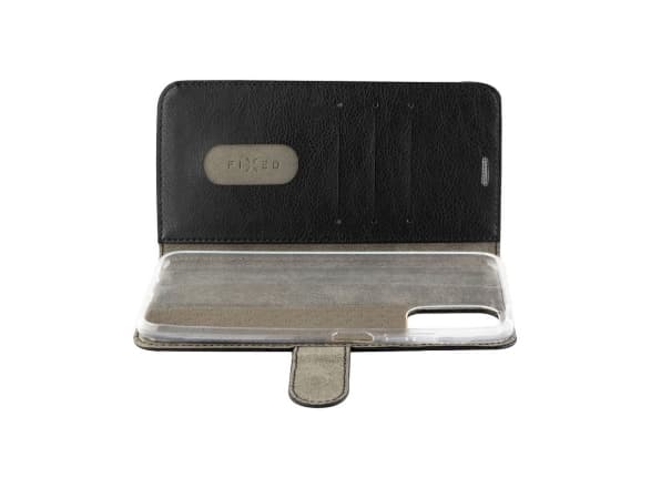 FIXED Opus - Vikbart fodral för mobiltelefon - konstläder - svart - för Xiaomi POCO X6 Pro