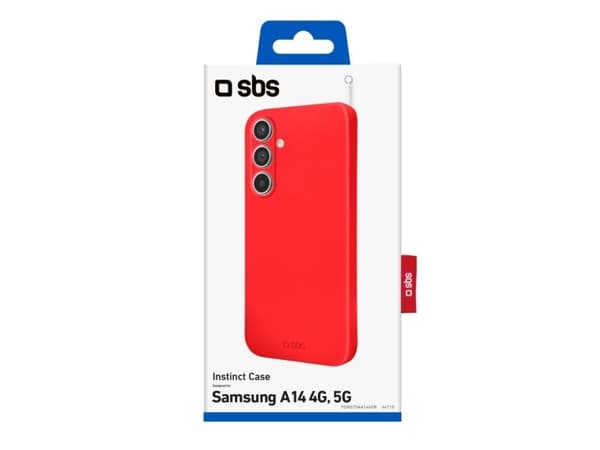 SBS TEINSTSAA144GR, Cover, Samsung, Samsung Galaxy A14, 16.8 cm (6.6"), Red