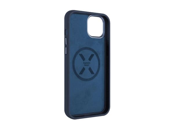 Fixed | MagFlow | Back cover | Apple | iPhone 15 Pro | Liquid silicon | Blue