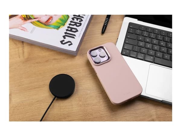 Fixed Fixed | MagFlow | Back cover | Apple | iPhone 15 | Liquid silicon | Pink