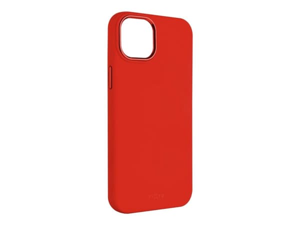 Fixed MagFlow - Baksidedeksel for mobiltelefon - MagSafe-samsvar - væskesilikon - rød - for Apple iPhone 15 Plus